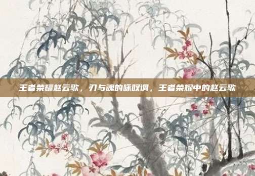 王者荣耀赵云歌,刃与魂的咏叹调,王者荣耀中的赵云歌
