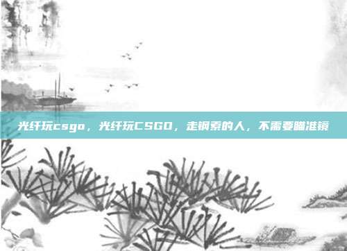 光纤玩csgo,光纤玩CSGO,走钢索的人,不需要瞄准镜