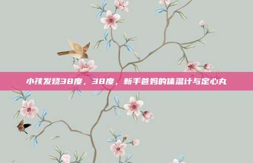 小孩发烧38度,38度,新手爸妈的体温计与定心丸