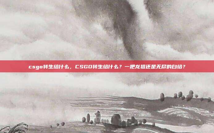 csgo转生给什么,CSGO转生给什么?一把龙狙还是无尽的白给?