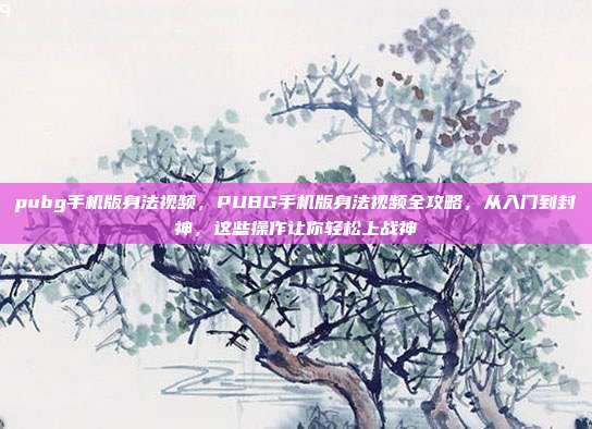 pubg手机版身法视频,PUBG手机版身法视频全攻略,从入门到封神,这些操作让你轻松上战神