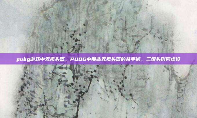 pubg游戏中无视头盔,PUBG中那些无视头盔的杀手锏,三级头形同虚设