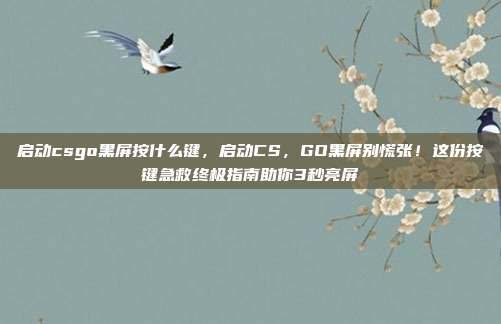 启动csgo黑屏按什么键,启动CS,GO黑屏别慌张!这份按键急救终极指南助你3秒亮屏