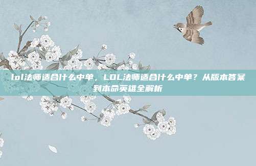 lol法师适合什么中单,LOL法师适合什么中单?从版本答案到本命英雄全解析