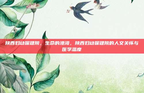 陕西妇幼保健院,生命的港湾,陕西妇幼保健院的人文关怀与医学温度