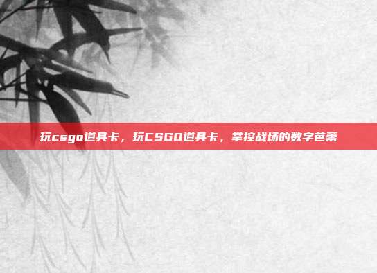 玩csgo道具卡,玩CSGO道具卡,掌控战场的数字芭蕾
