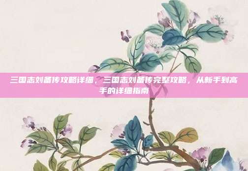 三国志刘备传攻略详细,三国志刘备传完整攻略,从新手到高手的详细指南