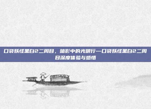 口袋妖怪黑白2二周目,暗影中的光明行—口袋妖怪黑白2二周目深度体验与感悟
