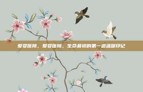 爱婴医院,爱婴医院,生命最初的第一道温暖印记