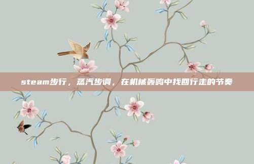 steam步行,蒸汽步调,在机械轰鸣中找回行走的节奏