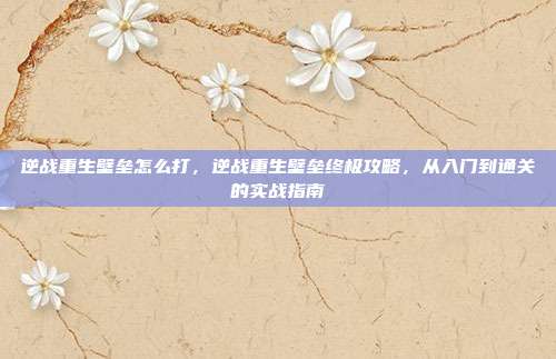 逆战重生壁垒怎么打,逆战重生壁垒终极攻略,从入门到通关的实战指南