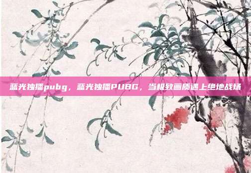 蓝光独播pubg,蓝光独播PUBG,当极致画质遇上绝地战场