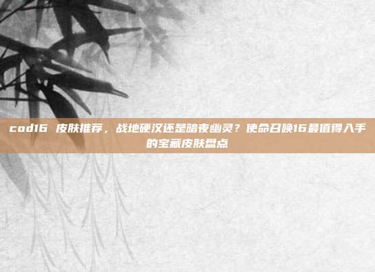cod16 皮肤推荐,战地硬汉还是暗夜幽灵?使命召唤16最值得入手的宝藏皮肤盘点