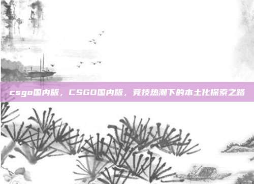 csgo国内版,CSGO国内版,竞技热潮下的本土化探索之路