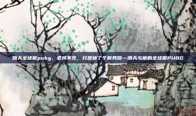 晴天全球服pubg,老将不死,只是换了个服务器—晴天与他的全球服PUBG