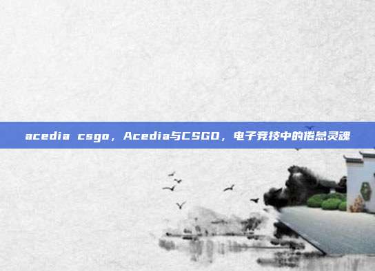 acedia csgo,Acedia与CSGO,电子竞技中的倦怠灵魂