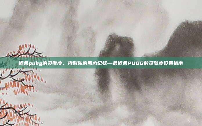 适合pubg的灵敏度,找到你的肌肉记忆—最适合PUBG的灵敏度设置指南