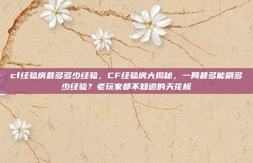 cf经验房最多多少经验,CF经验房大揭秘,一局最多能刷多少经验?老玩家都不知道的天花板