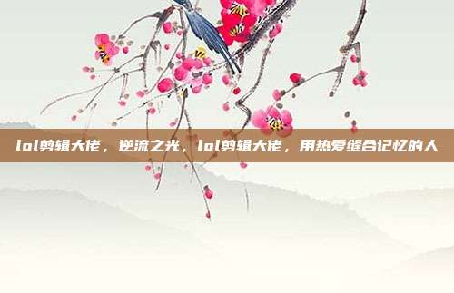 lol剪辑大佬,逆流之光,lol剪辑大佬,用热爱缝合记忆的人