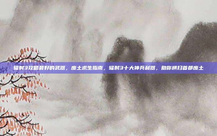 辐射3攻略最好的武器,废土求生指南,辐射3十大神兵利器,助你横扫首都废土