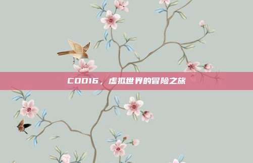 COD16,虚拟世界的冒险之旅
