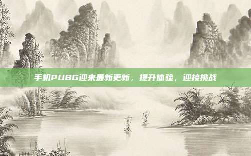 手机PUBG迎来最新更新,提升体验,迎接挑战