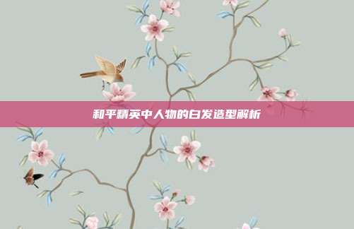 和平精英中人物的白发造型解析