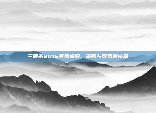 三国杀2015直播盛况,策略与智慧的较量