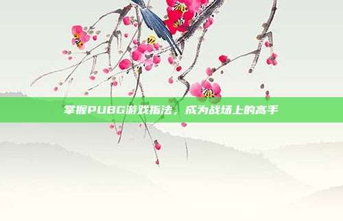 掌握PUBG游戏指法,成为战场上的高手