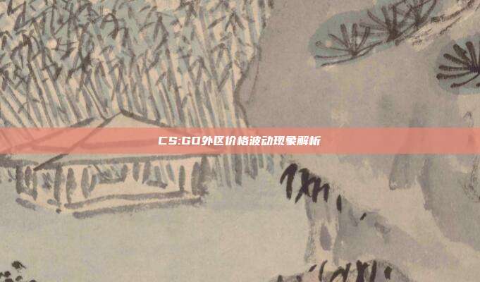 CS:GO外区价格波动现象解析