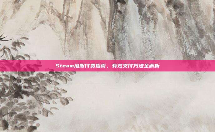 Steam港服付费指南,有效支付方法全解析