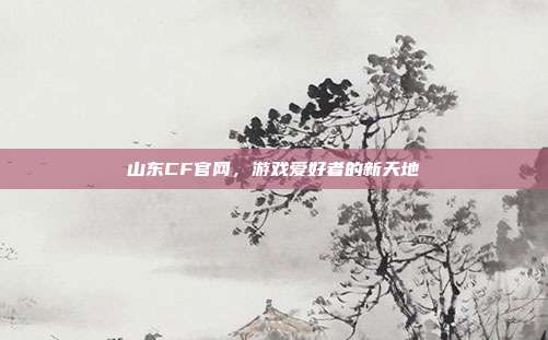 山东CF官网,游戏爱好者的新天地