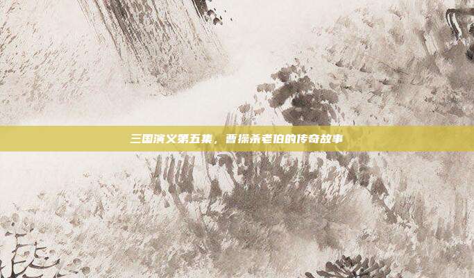 三国演义第五集,曹操杀老伯的传奇故事