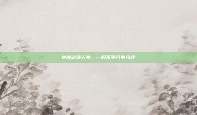 逆战游戏人生,一段不平凡的旅程