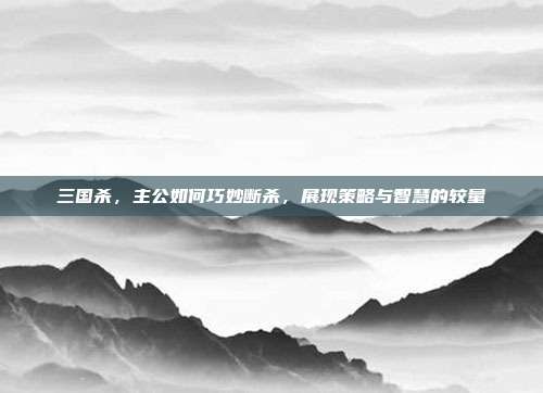 三国杀,主公如何巧妙断杀,展现策略与智慧的较量