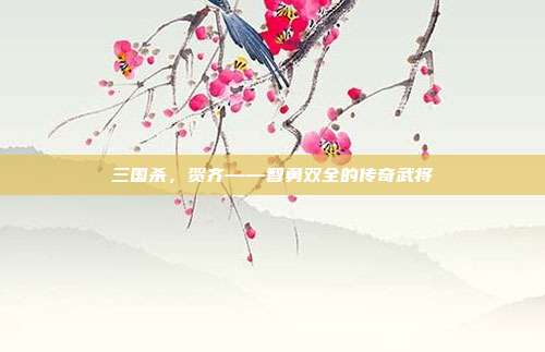 三国杀,贺齐——智勇双全的传奇武将