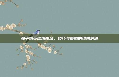 和平精英试炼枪场,技巧与策略的终极对决