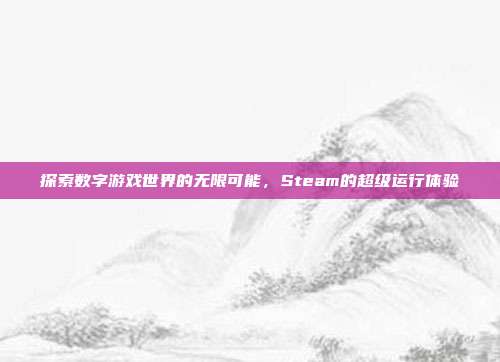 探索数字游戏世界的无限可能,Steam的超级运行体验
