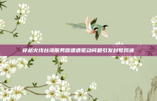 穿越火线台湾服务器遭遇驱动问题引发封号风波