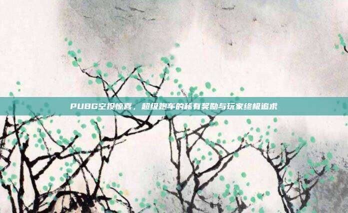 PUBG空投惊喜,超级跑车的稀有奖励与玩家终极追求