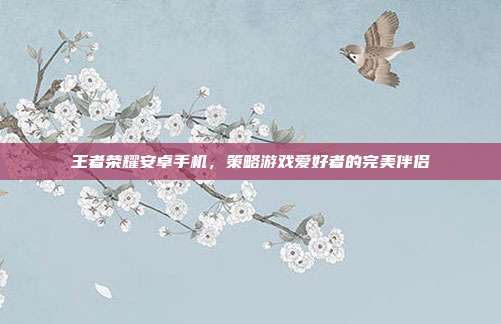 王者荣耀安卓手机,策略游戏爱好者的完美伴侣