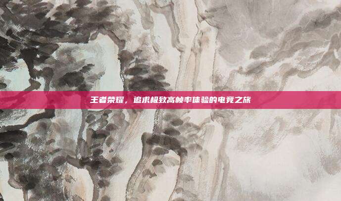 王者荣耀,追求极致高帧率体验的电竞之旅