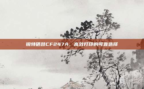 锐特硒鼓CF247A,高效打印的可靠选择