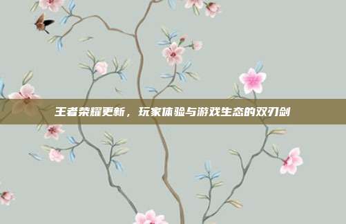 王者荣耀更新,玩家体验与游戏生态的双刃剑