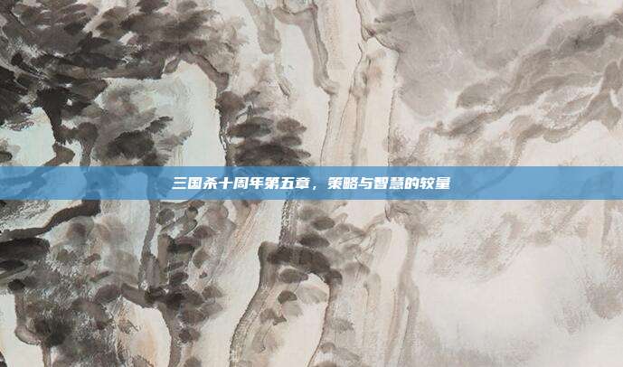 三国杀十周年第五章,策略与智慧的较量