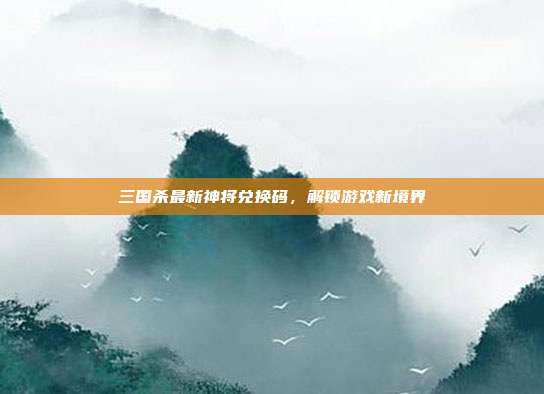 三国杀最新神将兑换码,解锁游戏新境界