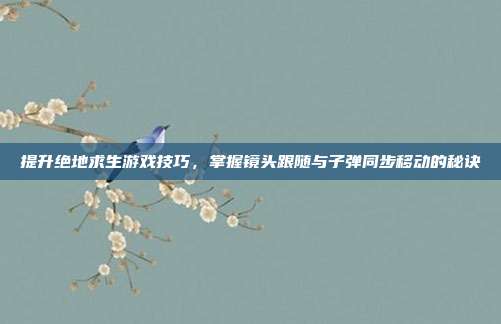 提升绝地求生游戏技巧,掌握镜头跟随与子弹同步移动的秘诀