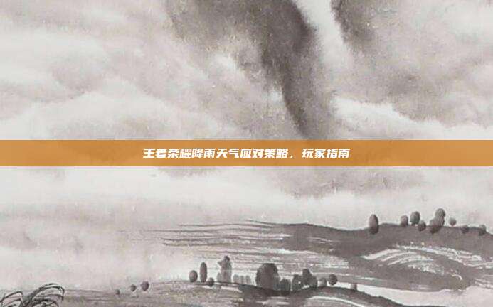 王者荣耀降雨天气应对策略,玩家指南