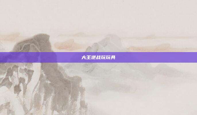大王逆战玩玩具