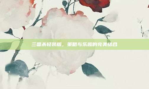 三国杀轻装版,策略与乐趣的完美结合